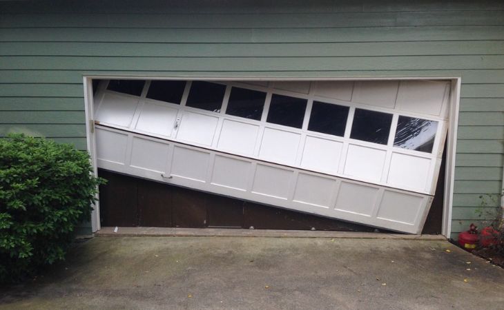 broken garage door repair